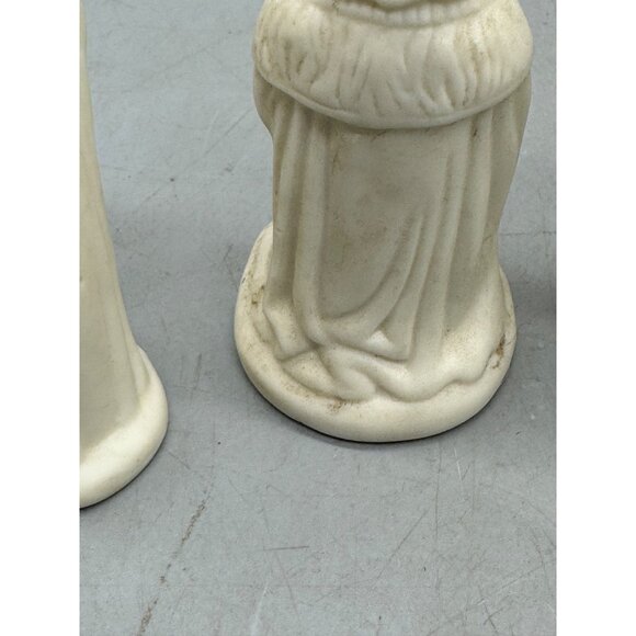 Vintage Nativity Scene Figurines 6-Piece Set White Ceramic Christmas Decor READ - Picture 6 of 7